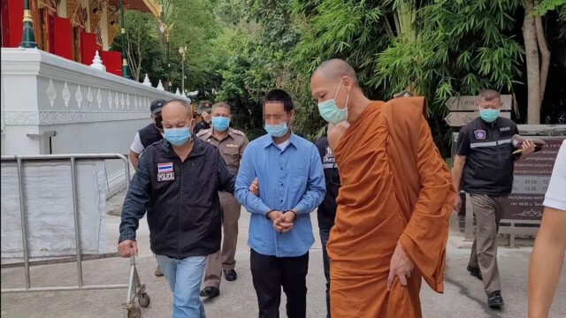 รวบหนุ่มแต่งชุดขาวขโมยพระพุทธรูป
