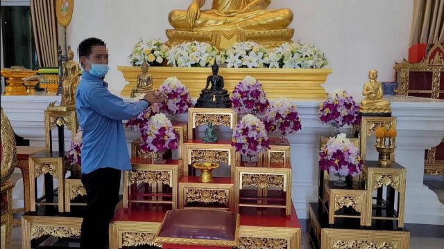 รวบหนุ่มแต่งชุดขาวขโมยพระพุทธรูป