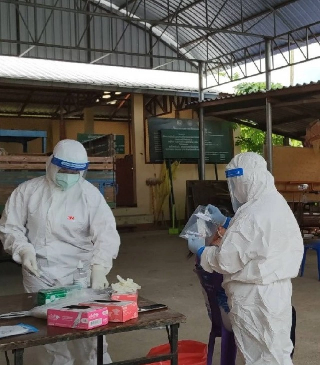 ล็อคดาวน์หมู่บ้านสบกอนติดเชื้อ49ราย