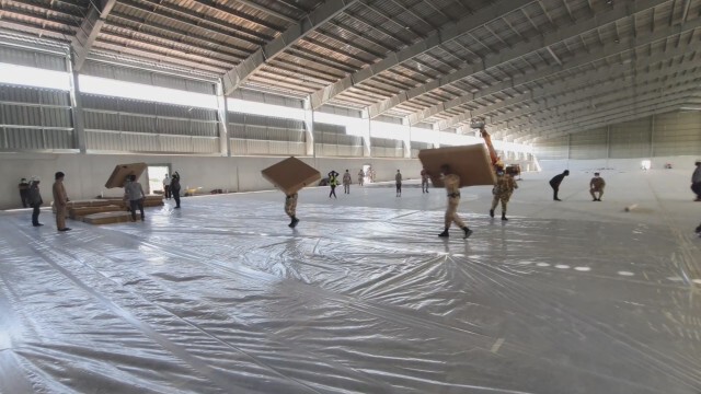 เอสซีจีมอบเตียงกระดาษใช้ใน รพ.สนามแห่งที่ 2 อุดรธานี