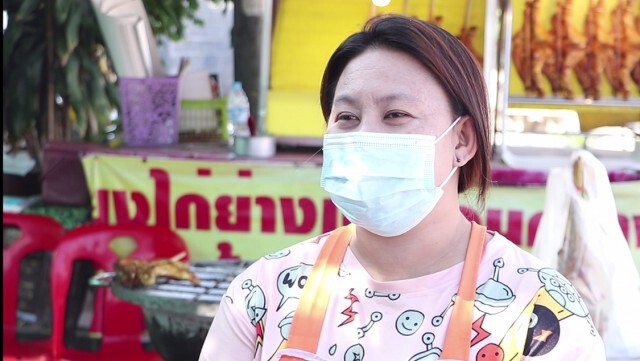 แม่ค้าไก่ย่างเขาสวนกวางโอด โควิด19 ทำรายได้ลดเกินครึ่ง