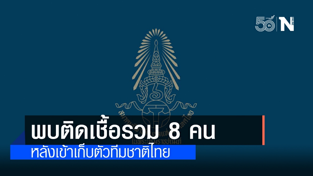 ส.บอล แจ้งผลโควิดพบนักกีฬา-เจ้าหน้าที่ ติดเชื้อรวม 8 คน หลังเข้าเก็บตัวทีมชาติไทย