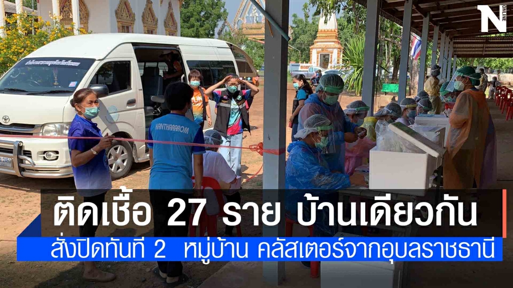 ปิด2 หมู่บ้านทันที หลังพบติดเชื้อ8 ราย หมู่บ้านเดียวติด 27 ราย