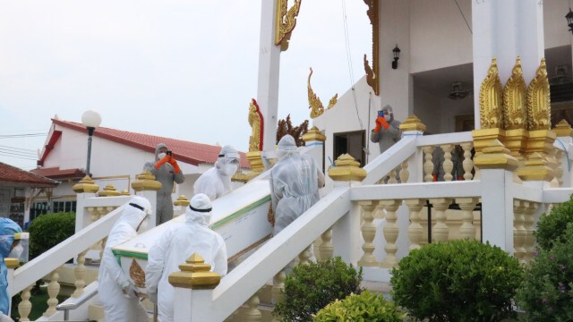 เผาร่างช่างเครื่อง รฟท. เหยื่อโควิดรายที่ 5
