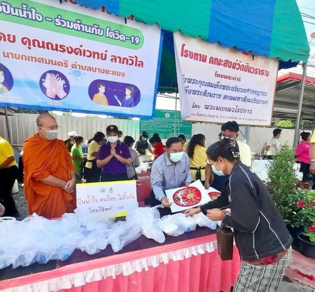 วธ.เผย สวจ.ทั่วประเทศ ดำเนินโครงการ"ปันน้ำใจ คนไทย ไม่ทิ้งกัน" โดยใช้พลังบวร มอบเครื่องอุปโภคบริโภค