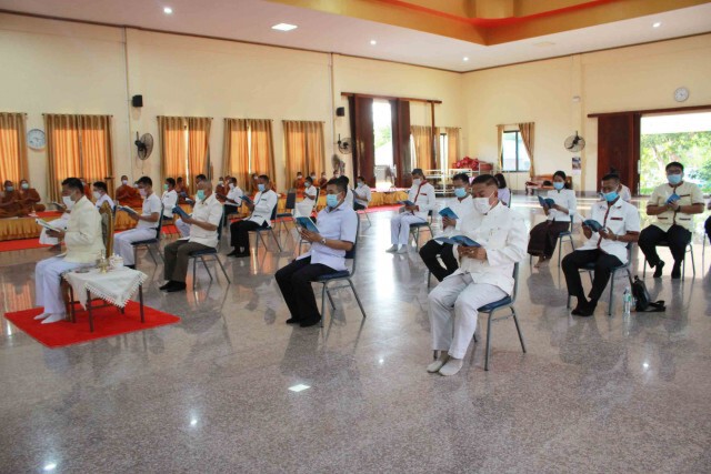 กาฬสินธุ์เจริญพระพุทธมนต์รตนสูตรเพื่อความเป็นสิริมงคลขับไล่โควิด