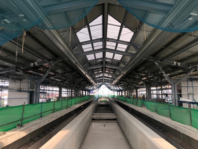 รถไฟฟ้าสายสีเหลือง - ชมพู คืบหน้ากว่า 70% พร้อมเปิดปี 65