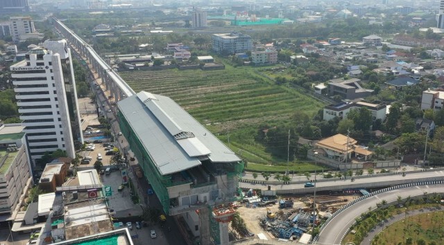 รถไฟฟ้าสายสีเหลือง - ชมพู คืบหน้ากว่า 70% พร้อมเปิดปี 65