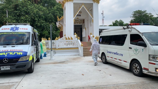 เผาทันทีศพแรกผู้ป่วยโควิด19 ของจังหวัดศรีสะเกษ
