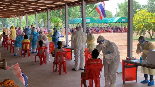 ปิด 7 หมู่บ้านอำเภอศรีรัตนะ พบประชาชนติดโควิดวันเดียว 18 ราย