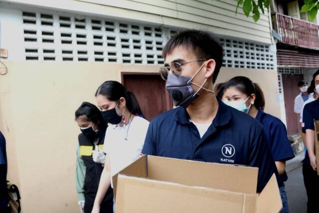 เปิดโรงครัว "เนชั่นปันน้ำใจ" ช่วยเหลือผู้ได้รับผลกระทบโควิด เขตดุสิต