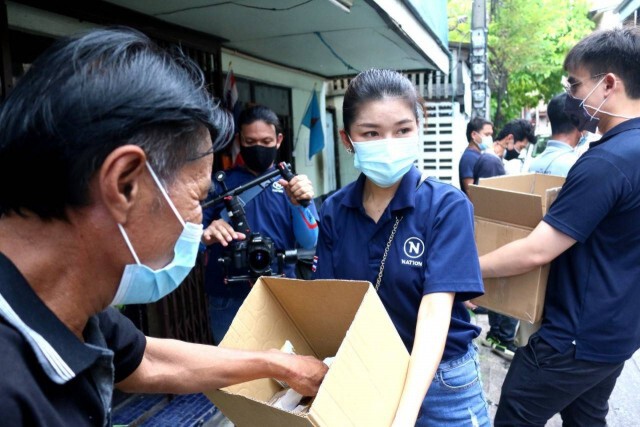 เปิดโรงครัว "เนชั่นปันน้ำใจ" ช่วยเหลือผู้ได้รับผลกระทบโควิด เขตดุสิต
