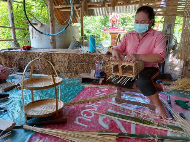 "บ้านศรีสุข"หัตถกรรมเครื่องจักสาน-ต่อยอดภูมิปัญญา