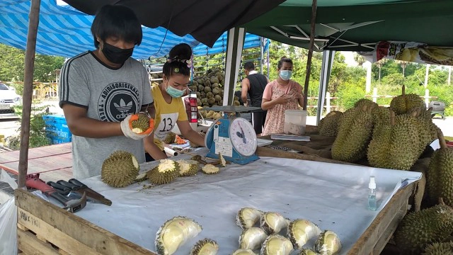 ทางรอดยุคโควิด พนักงานรถทัวร์ขายทุเรียนเริ่มต้นราคา 3 บาท