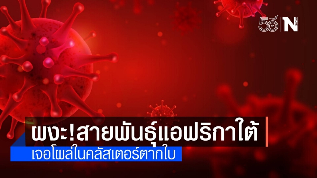 ไทยพบโควิด "สายพันธุ์แอฟริกาใต้ " โผล่คลัสเตอร์ตากใบ