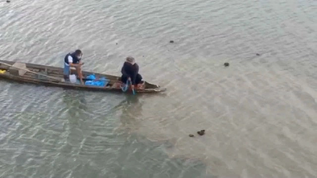 ทอดแหติดศพหนุ่มนิรนามถูกมัดมือเท้าโยนทิ้งทะเล