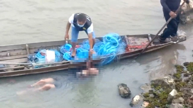 ทอดแหติดศพหนุ่มนิรนามถูกมัดมือเท้าโยนทิ้งทะเล