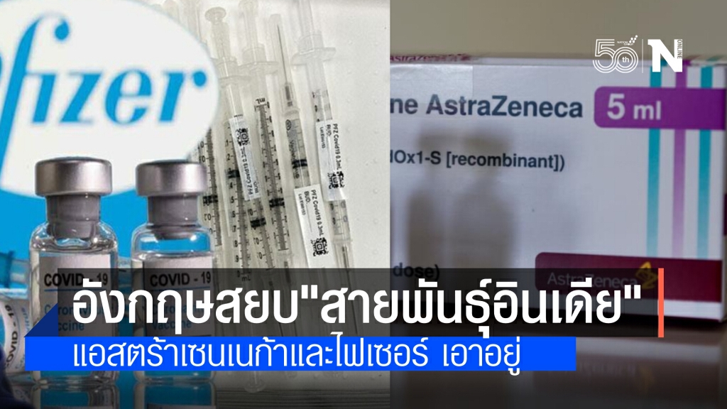 สาธารณสุขอังกฤษ เผย วัคซีนแอสตร้าเซนเนก้า ป้องกันโควิดสายพันธุ์อินเดียได้เกือบเท่าสายพันธุ์อังกฤษ