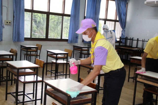 มทบ.32เร่งฆ่าเชื้อ-รับเปิดเทอมใหม่