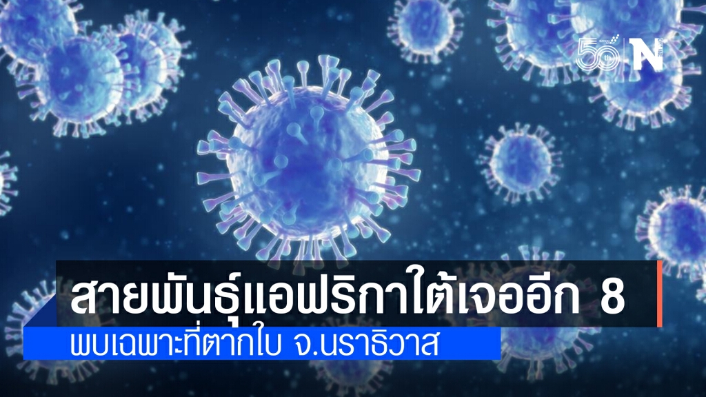 กรมวิทย์ฯ พบโควิดสายพันธุ์แอฟริกาใต้อีก 8 ราย ที่ตากใบ จ.นราธิวาส