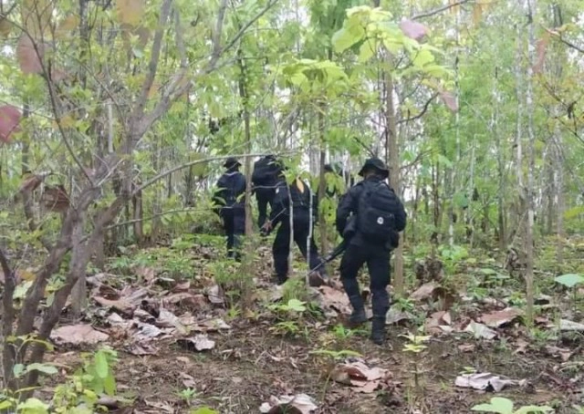 ทหารพรานที่36ส่งกำลังพลเฝ้าระวังชายแดน