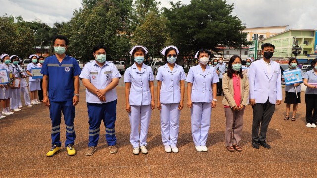 ส่งทีมนักรบเสื้อกาวน์ สนับสนุน รพ.บุษราคัม