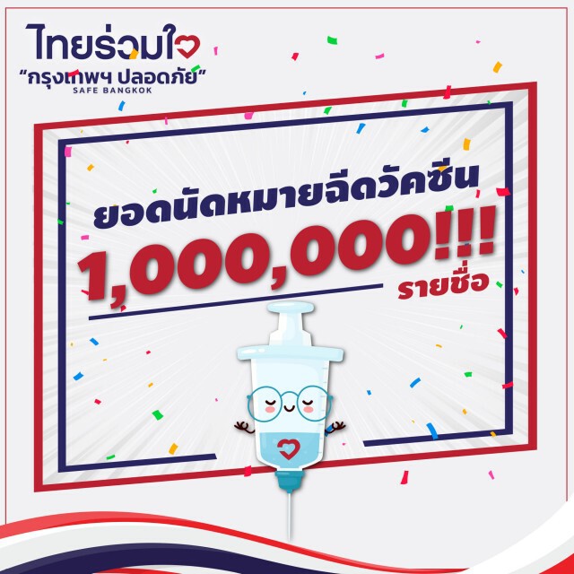 กทม.โชว์ผลงาน 4 ชั่วโมงลงทะเบียนวัคซีนทะลุ 1 ล้าน
