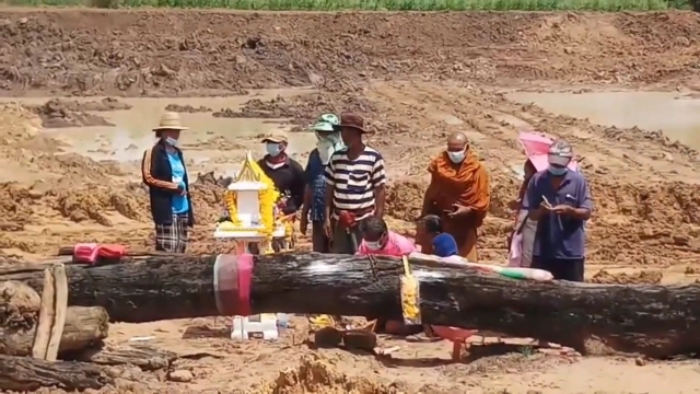 ทำพิธีย้ายเจ้าแม่ตะเคียนเข้าไปประจำอยู่ที่วัด