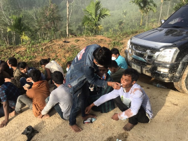รวบ 33 เมียนมาหนีพิษโควิดในประเทศมุ่งหน้าชายแดนใต้