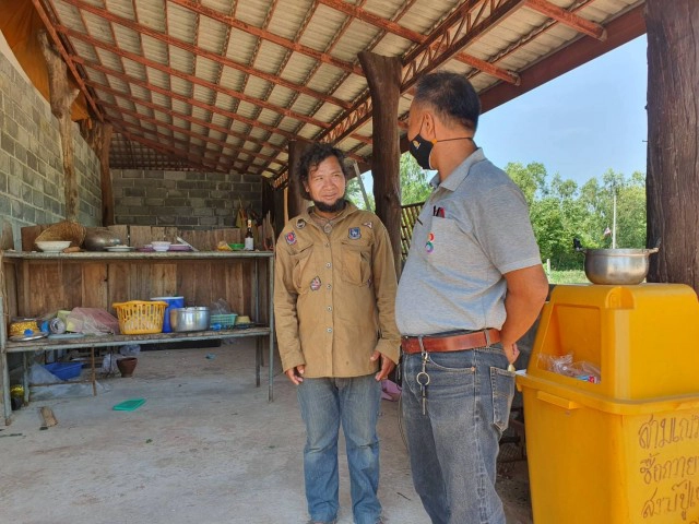 อบต.ลงพื้นที่ตรวจสอบหลังหลวงปู่องค์ดำโผล่สร้างอาศรม