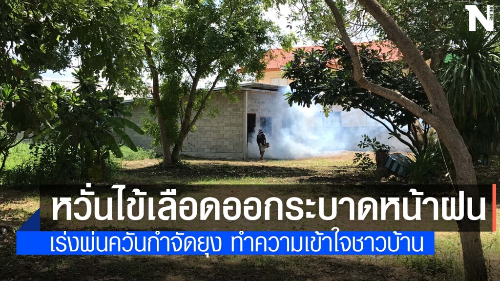 สาธารณสุขโคราช เร่งฉีดพ่นหมอกควันกำจัดยุงลาย