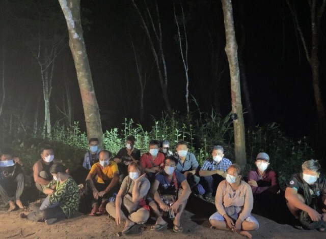 รวบชาวเมียนมา 16 ราย ชายแดนสังขละบุรี  เผย 5 จังหวัดเป้าหมายแรงงานล้วนเป็นพื้นที่สีแดงเข้ม