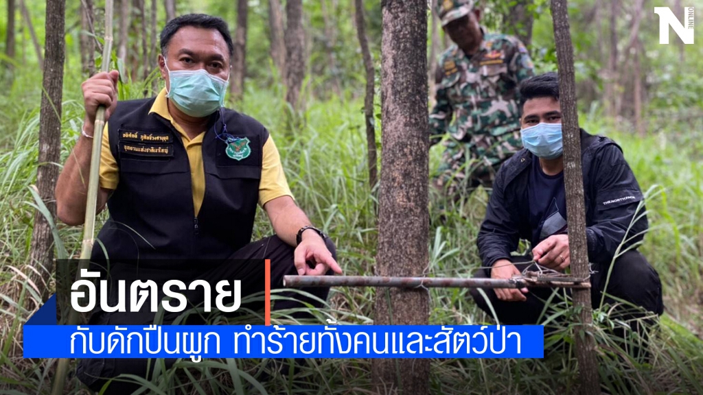 เก็บกู้กับดักสัตว์ป่าในพื้นที่รอยต่อผืนป่ามรดกโลกแห่งที่ 5