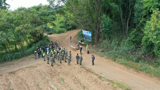 เก็บกู้กับดักสัตว์ป่าในพื้นที่รอยต่อผืนป่ามรดกโลกแห่งที่ 5