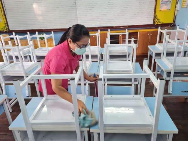 โรงเรียนวัดสระแก้วใช้ระบบสลับกันมาเรียน ลดความแออัด