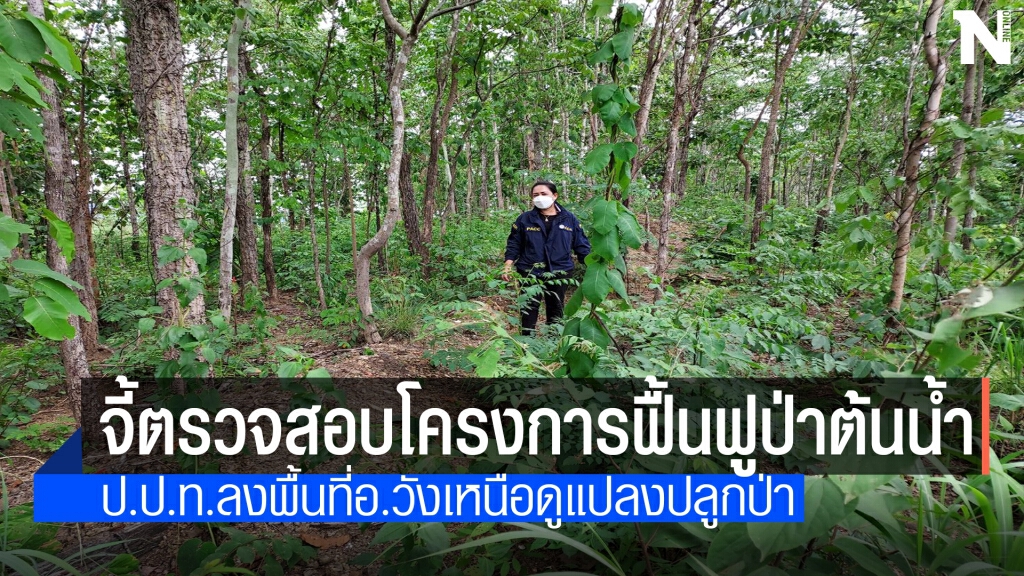 ป.ป.ท.ลงพื้นที่วังเหนือตรวจสอบโครงการฟื้นฟูป่าต้นน้ำฯ