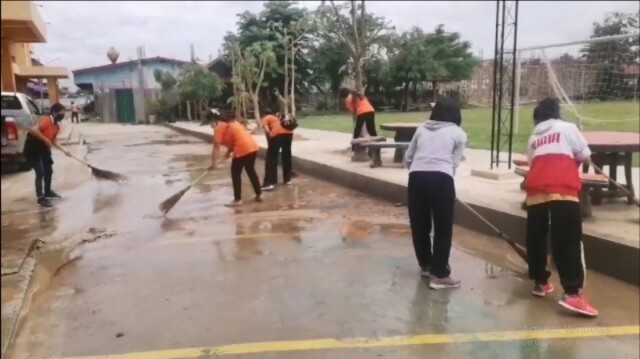 โรงเรียนทำความสะอาดรับเปิดเทอม