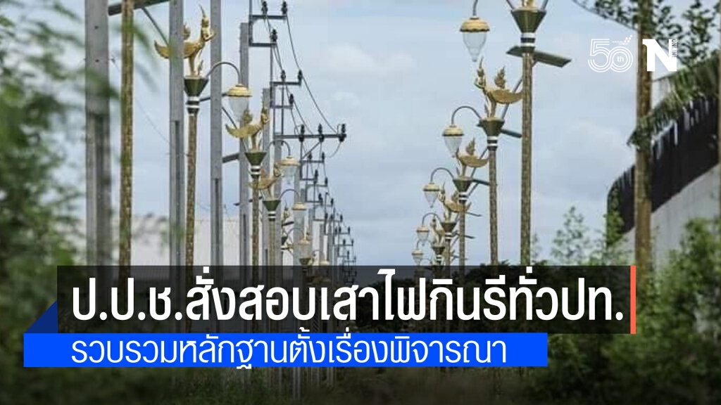 ป.ป.ช.สั่งตรวจสอบโครงการเสาไฟกินรี-ประติมากรรมทั่วประเทศ