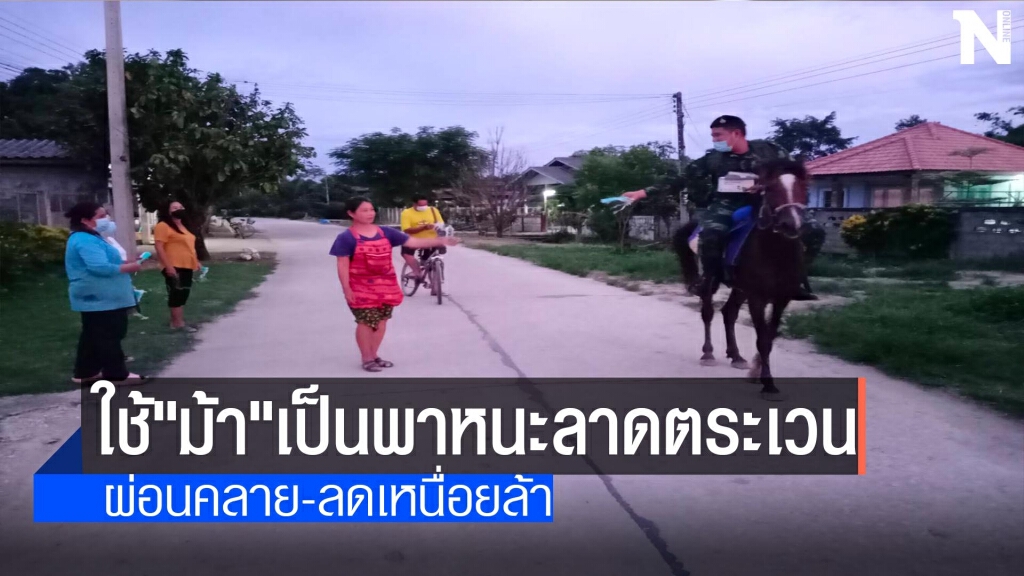ใช้"ม้า"เป็นพาหนะลาดตระเวน-ลดเหนื่อยล้า ใช้"ม้า"เป็นพาหนะลาดตระเวน-ลดเหนื่อยล้า