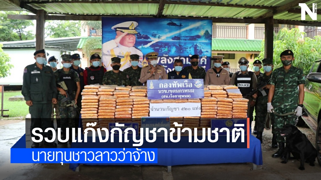 กัญชาทะลักลำโขง นรข.โชว์ผลงานจับกุมกัญชาเกรดเอ 500 กิโลกรัม
