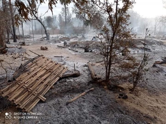 ประณามกองทัพเมียนมา หลังเผาวอดทั้งหมู่บ้านเหตุต่อต้านรัฐบาล