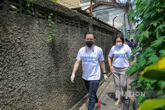 เนชั่นปันน้ำใจ เดินหน้าลงพื้นที่ ชุมชนสองคุณจ่า-ชุมชนวัดดุสิต บรรเทาผลกระทบโควิด