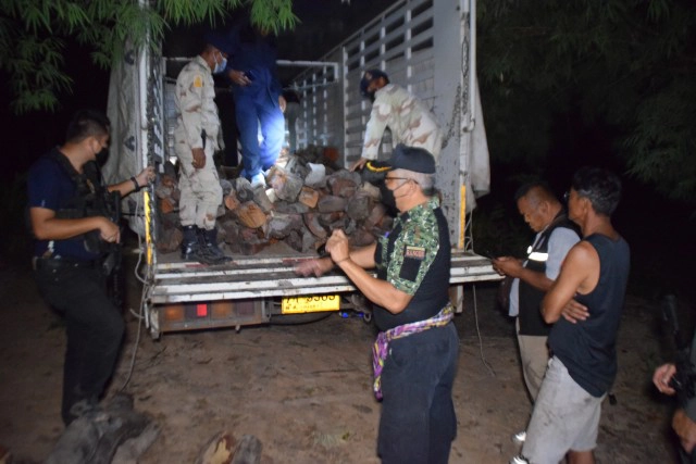 รวบแก๊งลักลอบตัดไม้พยุง ผู้ต้องหา3คน