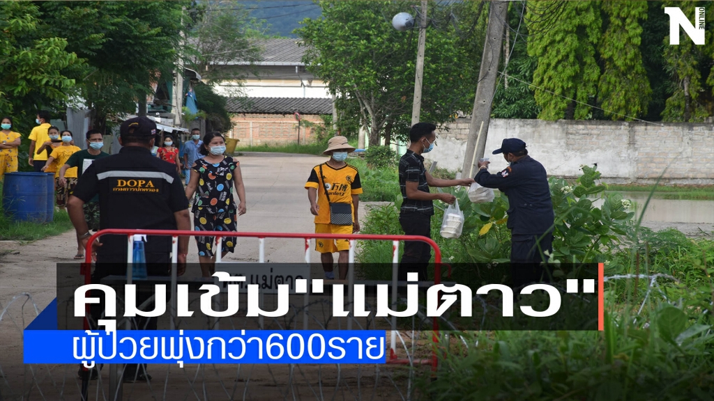 คุมเข้ม"แม่ตาว"-ผู้ป่วยโควิดพุ่งกว่า600ราย