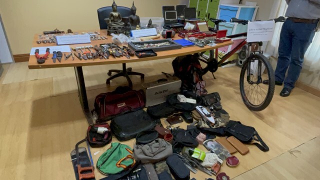 รวบหนุ่ม32ปีตระเวนลักทรัพย์ของกลางกว่าร้อยรายการ
