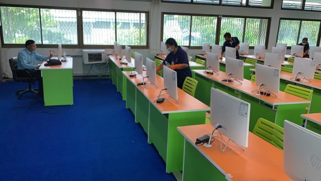 โรงเรียนมัธยมประจำจังหวัด ทำความสะอาดใหญ่เตรียมเปิดจันทร์นี้