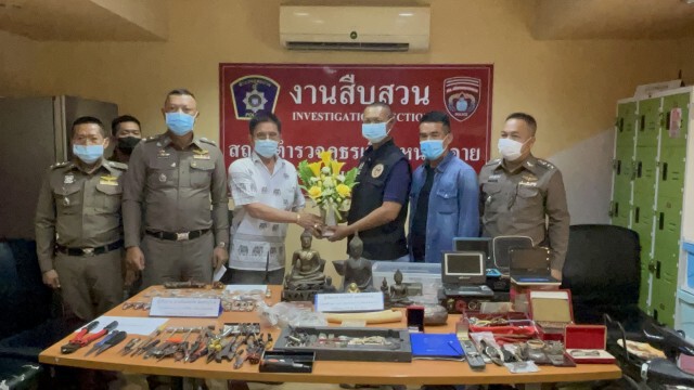 รวบหนุ่ม32ปีตระเวนลักทรัพย์ของกลางกว่าร้อยรายการ