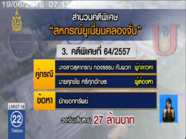 เปิด 13 สำนวนคดีพิเศษ   "สหกรณ์ยูเนี่ยนคลองจั่น"