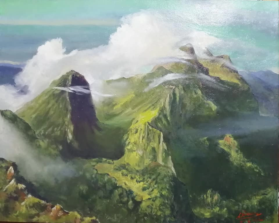 ศิลปินวาดภาพสีน้ำมัน“ดอยสูงของเชียงใหม่” หารายได้ฝ่าวิกฤติโควิด