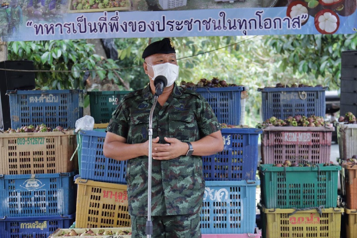 กองทัพบกร่วมกับก.พาณิชย์ ช่วยเกษตรกรมังคุดภาคใต้